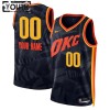 Dres Oklahoma City Thunder Prilagođeni Nike 2023-24 City Edition Navy Swingman - Dječji
